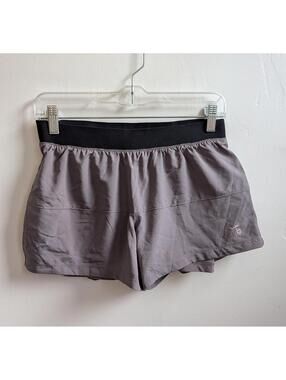 Nine Line Apparel Shorts Womens Small Gray Elastic Waist Lined Running Athletic